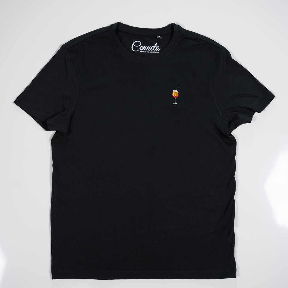 Spritz T-Shirt, Cenneto, schwarz, orange, unisex
